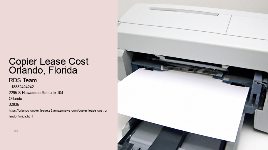 Copier Lease Cost Orlando, Florida
