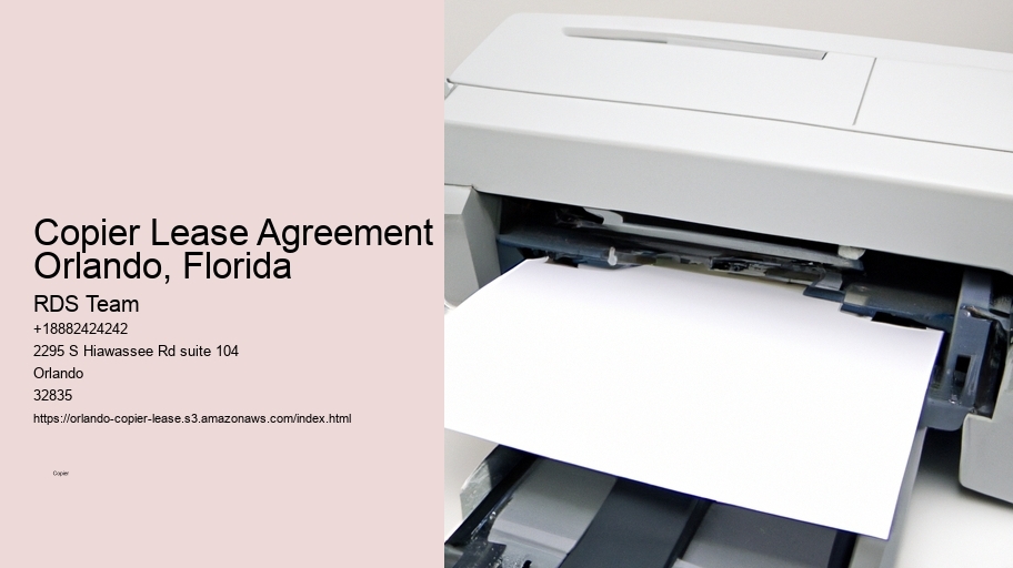 Copier Lease Agreement Orlando, Florida