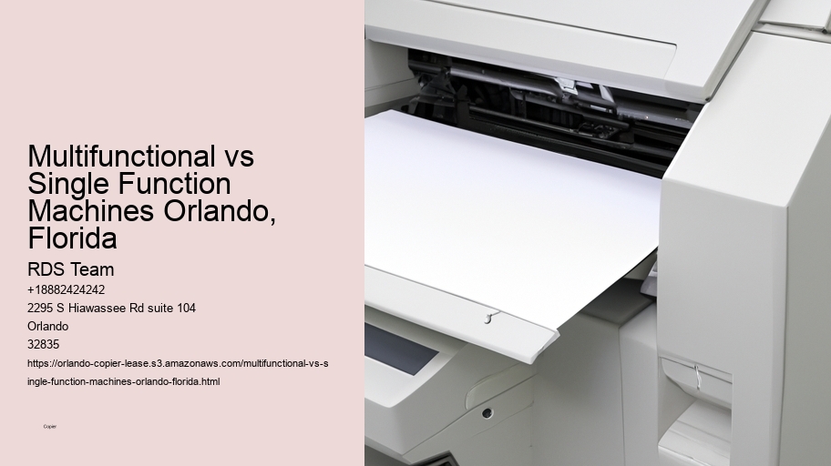 Multifunctional vs Single Function Machines Orlando, Florida
